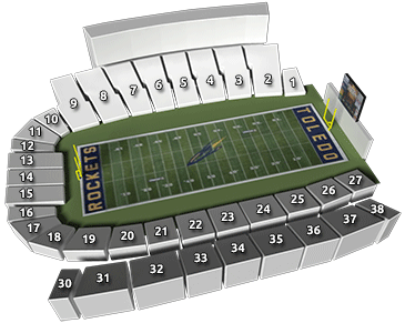 University Of Toledo Football Stadium Seating Chart